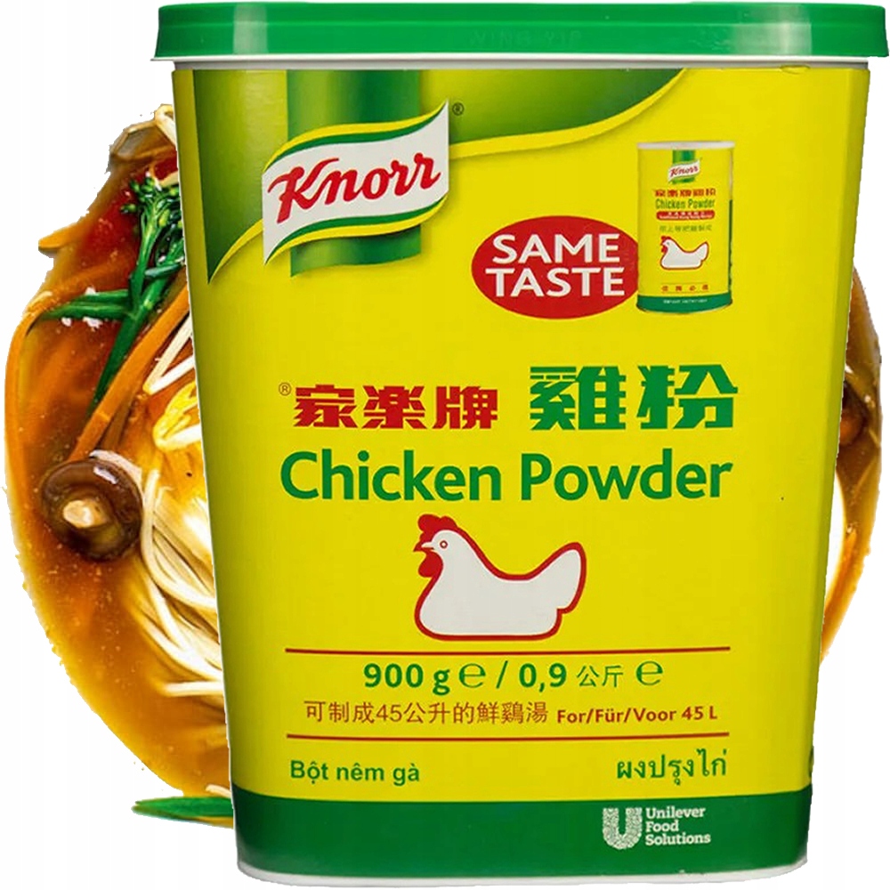 Drůbeží vývar Prášek do polévky Vývar Velká plechovka Chicken Broth 900g Knorr