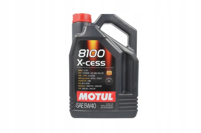 

Olej Motul 5W40 4L 8100 X-cess