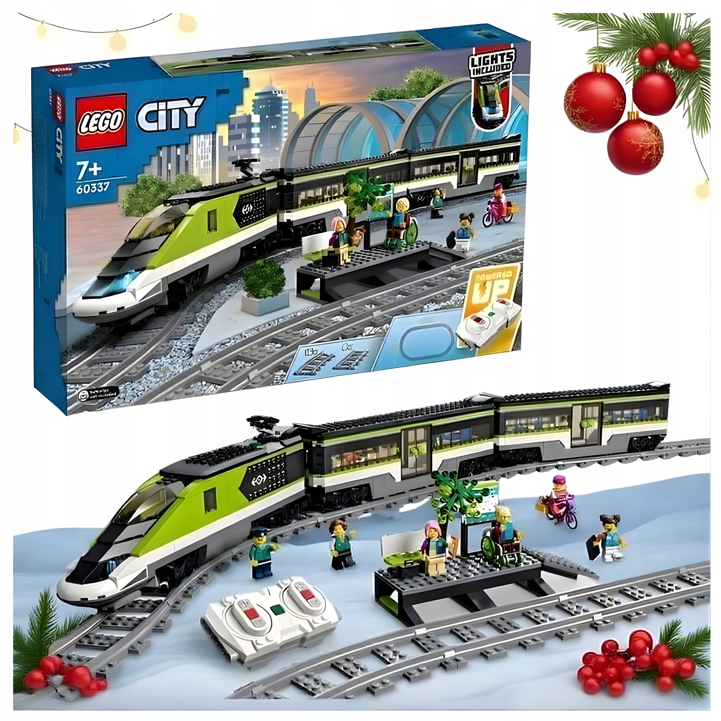 Lego City Ekspresowy Pociąg Pasażerski Klocki Święta Dziecka 764szt