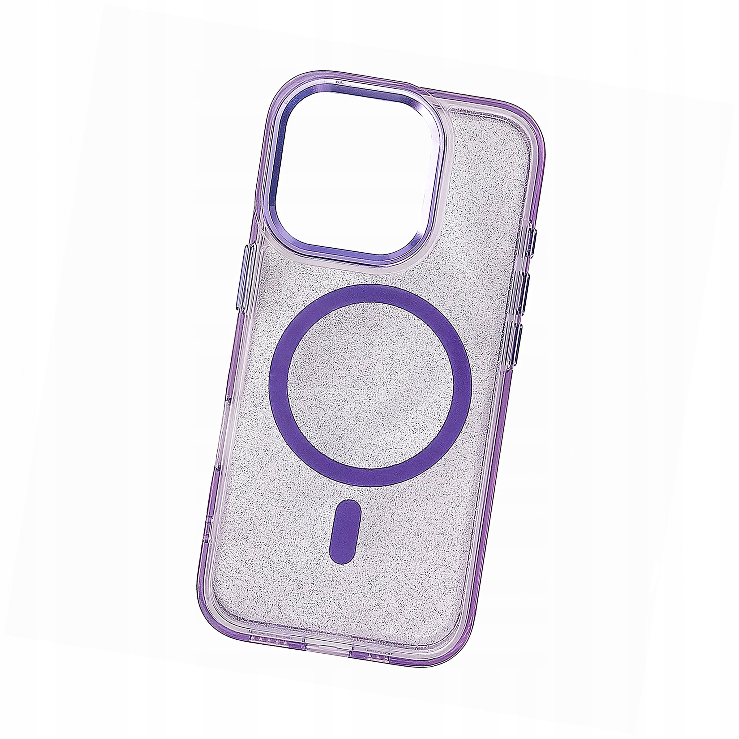 Plecki Etui Glitter Case MagSafe do iPhone 16 Plus fioletowe brokat