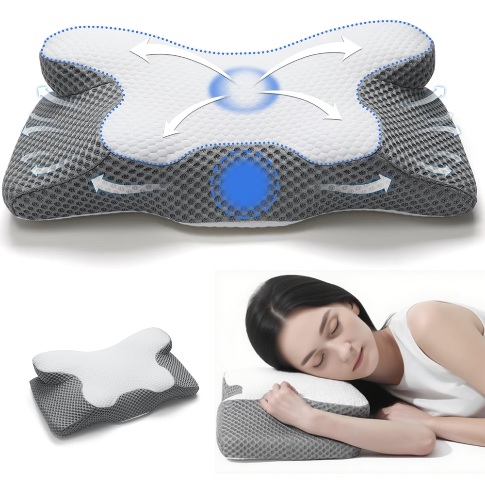 Poduszka Ortopedyczna Do Spania Na Plecach Brzuchu Boku 2 Wysokości