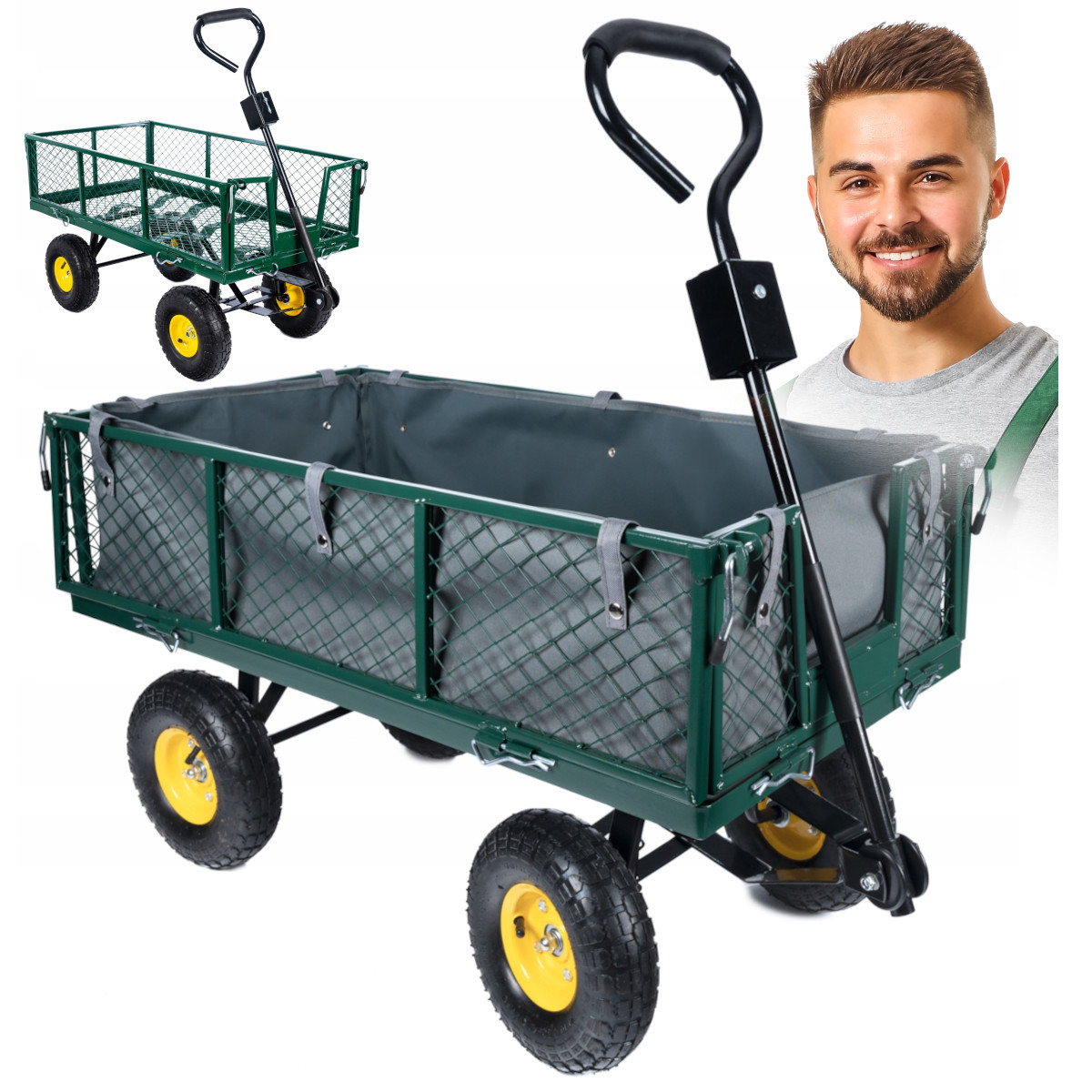 

Wózek Ogrodowy Transport Taczka Przyczepka 250KG