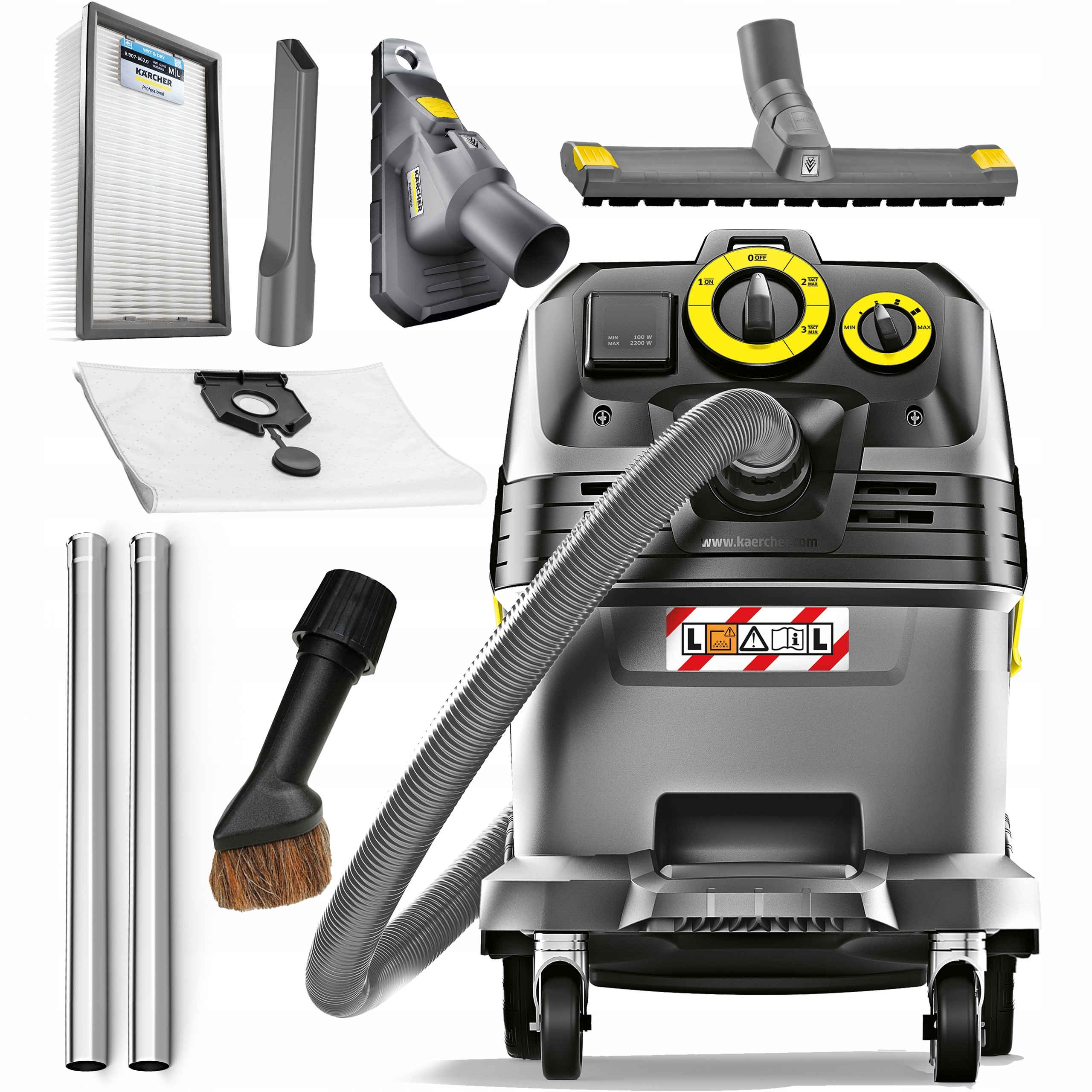 Vysavač S Mokrým Suchým Třepačem Karcher Nt 30/1 Tact Te L