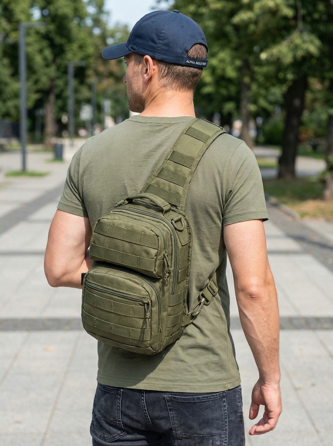 Batoh Assault One Strap malý 10 L olivový