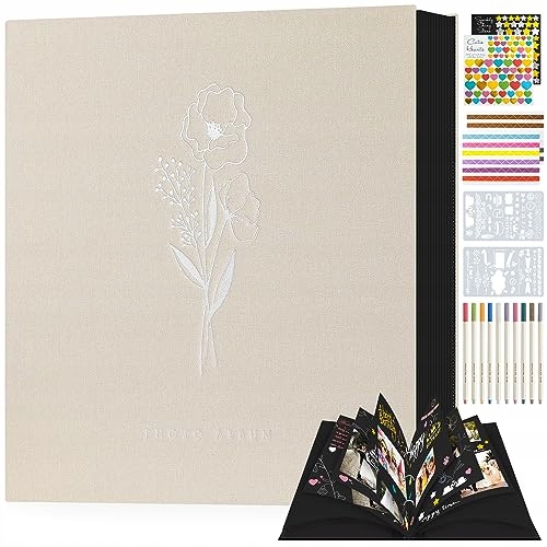 Album fotograficzny scrapbooking Lanpn beżowy 31x33,5 cm