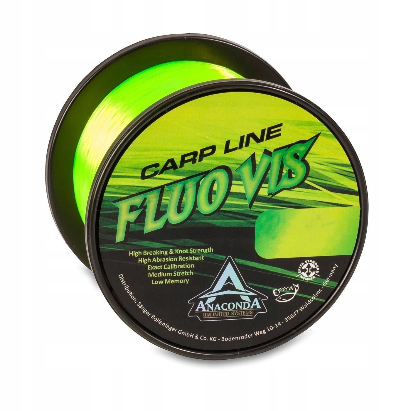Żyłka Anaconda Carp Line FluoVis Green 0,33mm/8,75kg/1200m