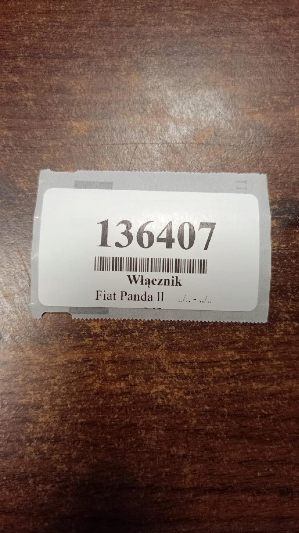 FIAT PANDA II switch of warning lights 735357113