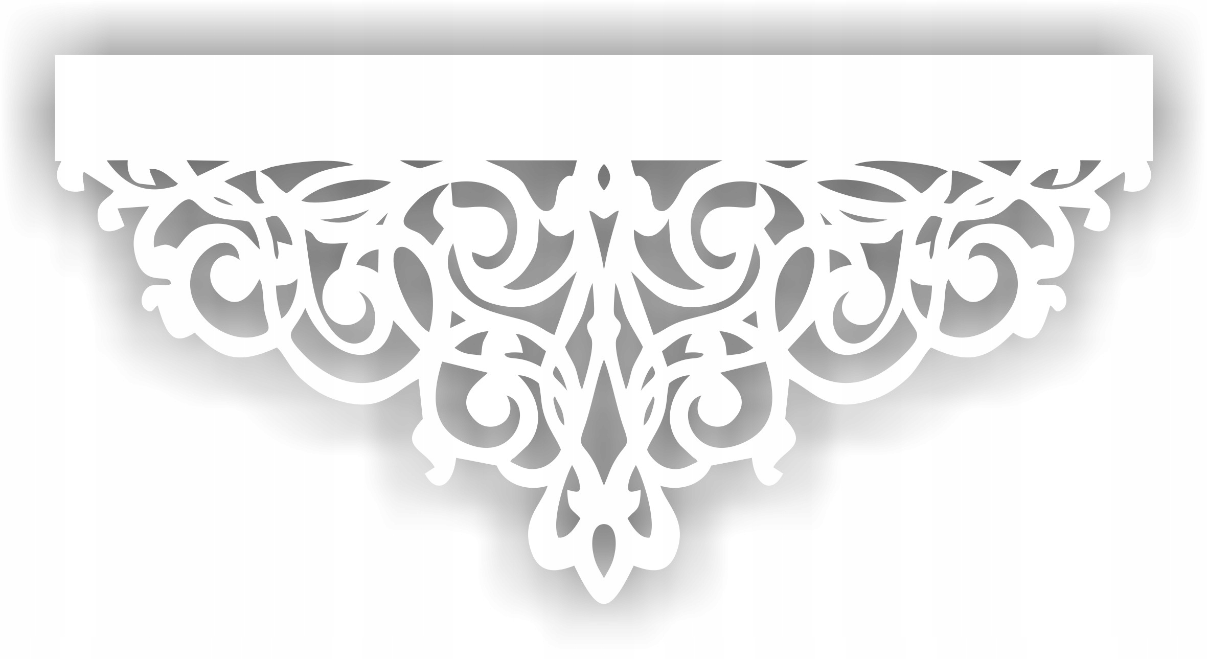 Ažur na záclony vzor Piro5287 Tloušťka 1,5 mm kvalita Premium Bílá 140x70 cm