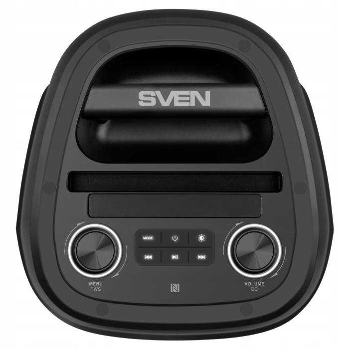 Bluetooth-колонка SVEN PS-850, 100 Вт, RGB, FM, USB, TWS, NFC, 28 годин, + мікрофон, Код виробника: PS-850