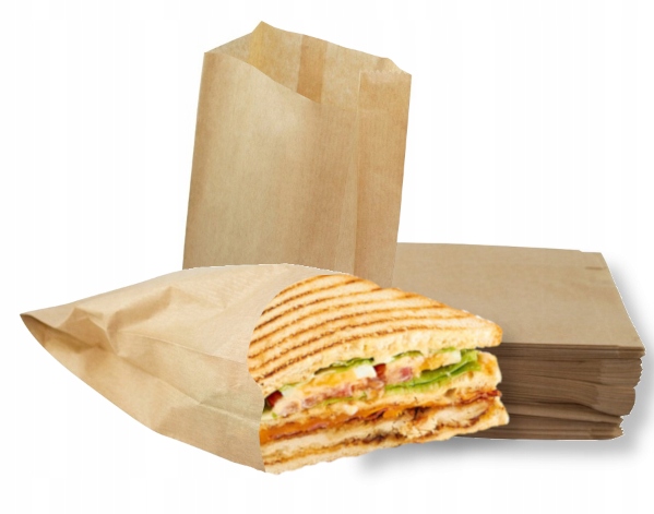 TOREBKI PAPIEROWE NA ŻYWNOŚĆ ART SYPKIE WORECZKI ŚNIADANIOWE 21x12cm 50 szt Marka Montip