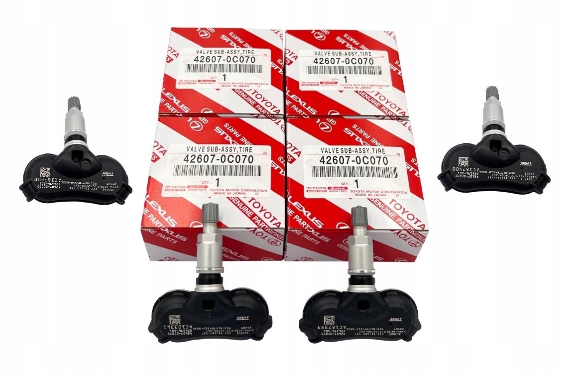 Snímač tlaku Tpms sada 4 ks Toyota Tundra Sienna 2006-2017