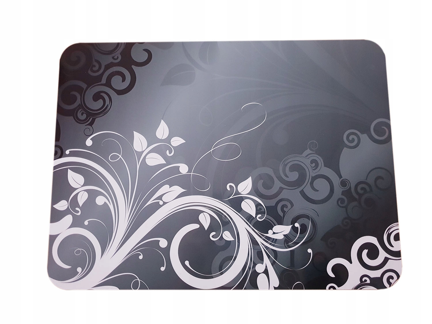 PODKŁADKA MATA NA STÓŁ LAMINOWANA SZARO CZARNA