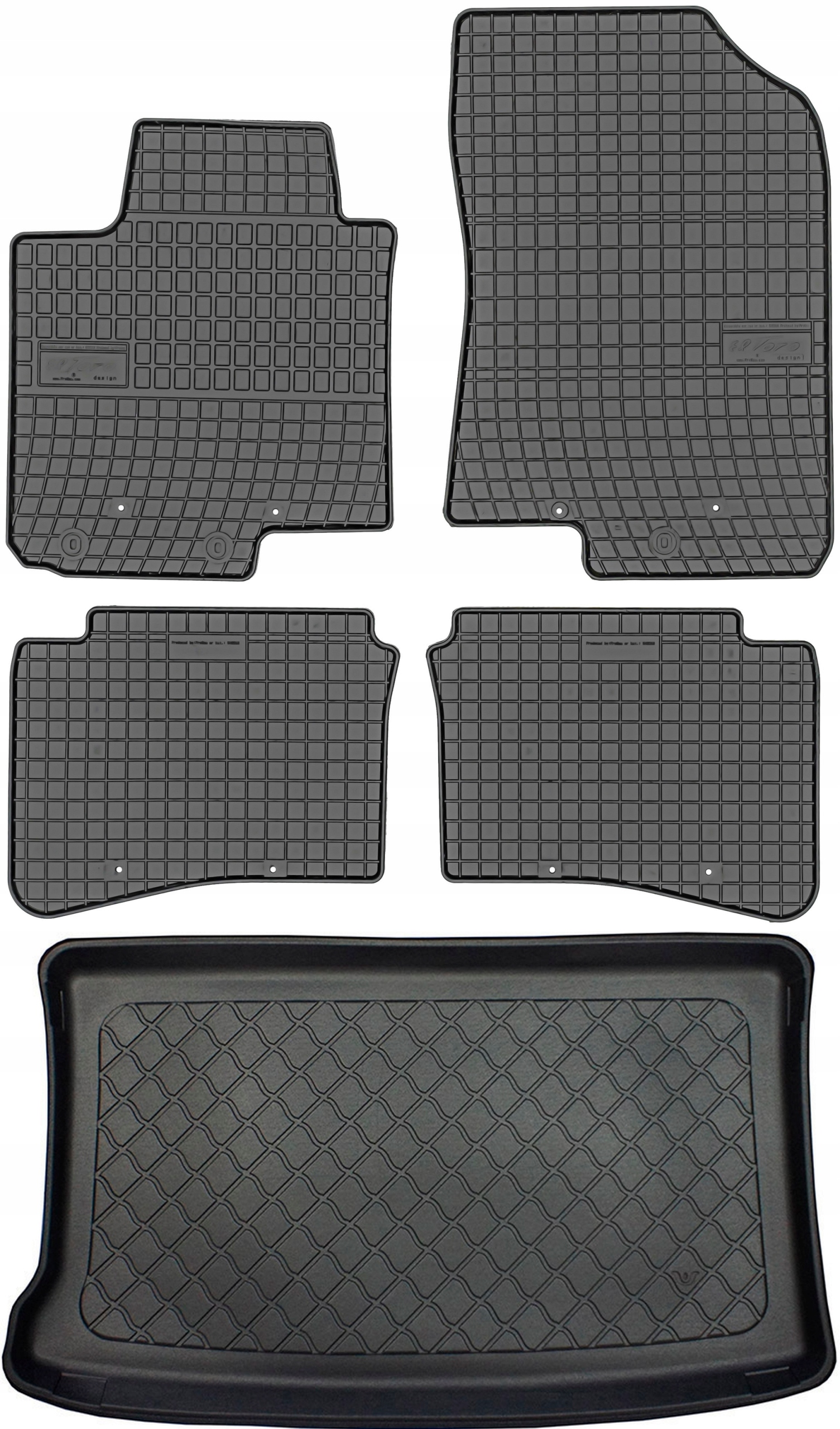 Hyundai i20 II Hatchback od roku 12.2014-07.2020 Sada Koberce batožinový priestor