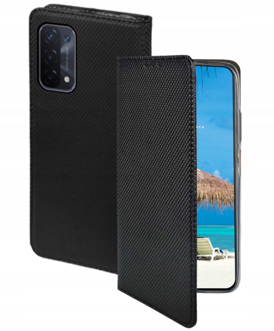 

Etui Magnetyczne Smart Do Oppo A54 A74 5G Szkło