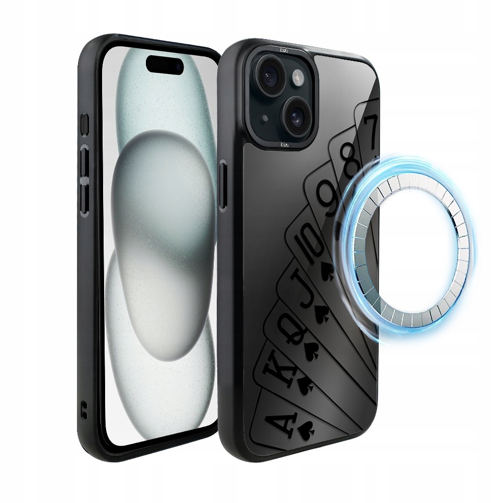 Pouzdro pro iPhone 15 Plus Ibizu DropGuard Matt s MagSafe, na karty