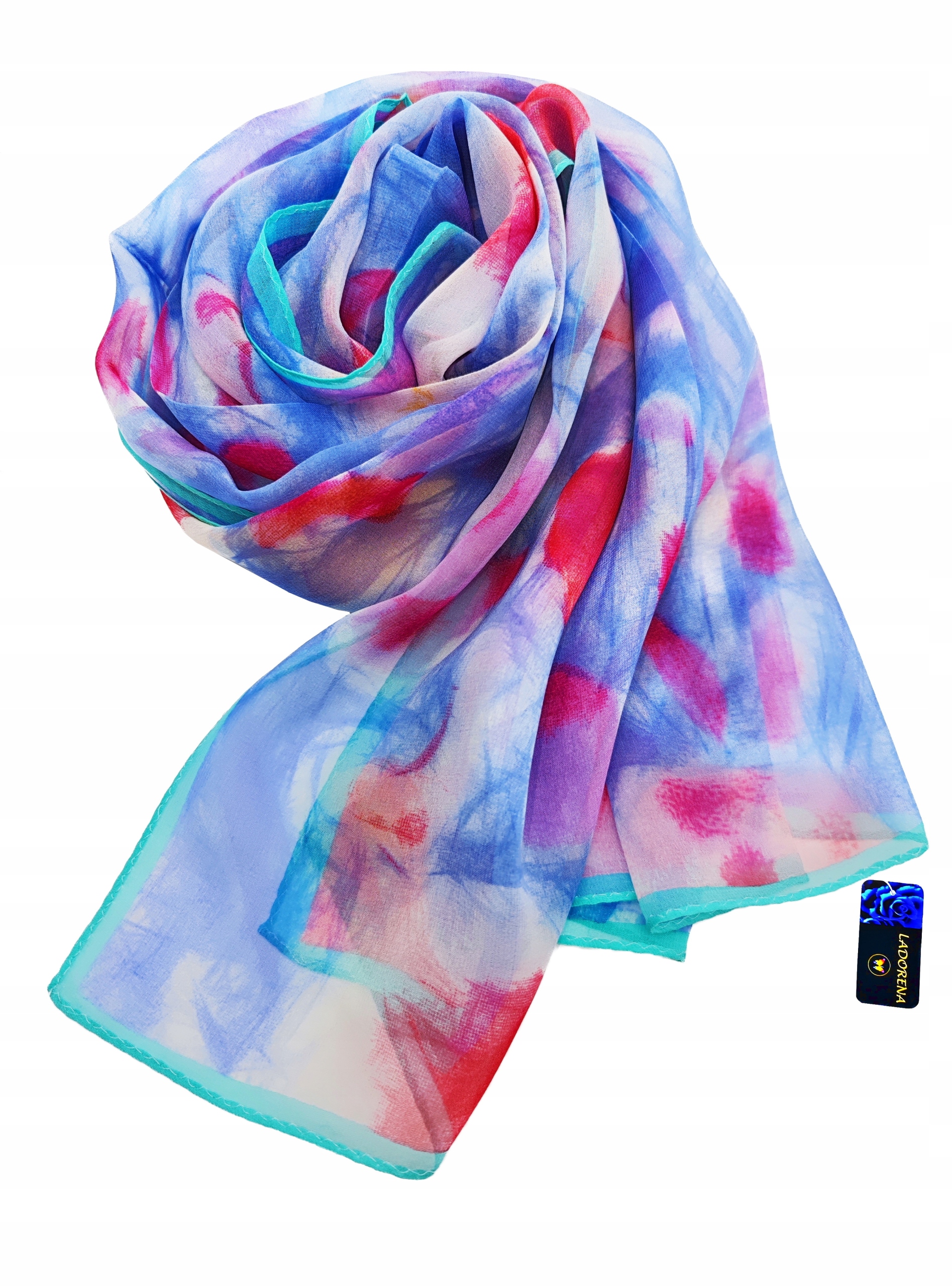 SZALIK JEDWABNY SZAL 100% NATURALNY JEDWAB MORWOWY JAKOŚĆ Materiał dominujący jedwab