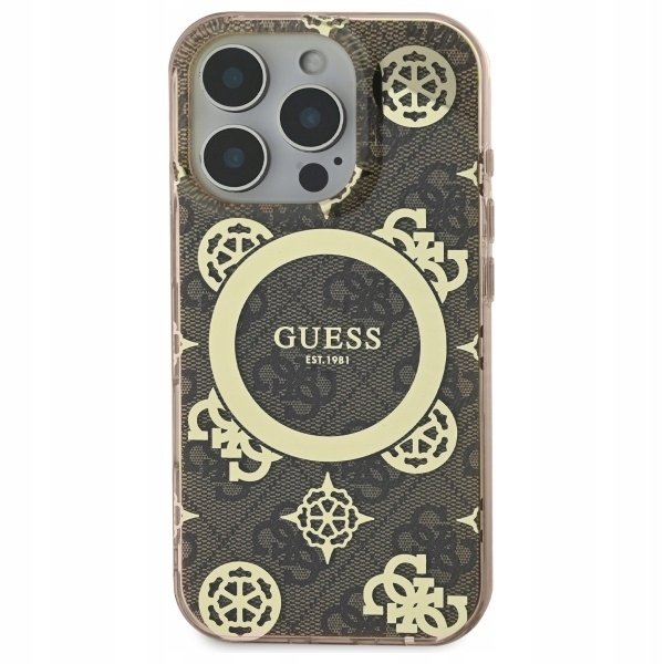 Pouzdro Guess pro iPhone 16 Pro Max, obal MagSafe, zadní krytka krytu