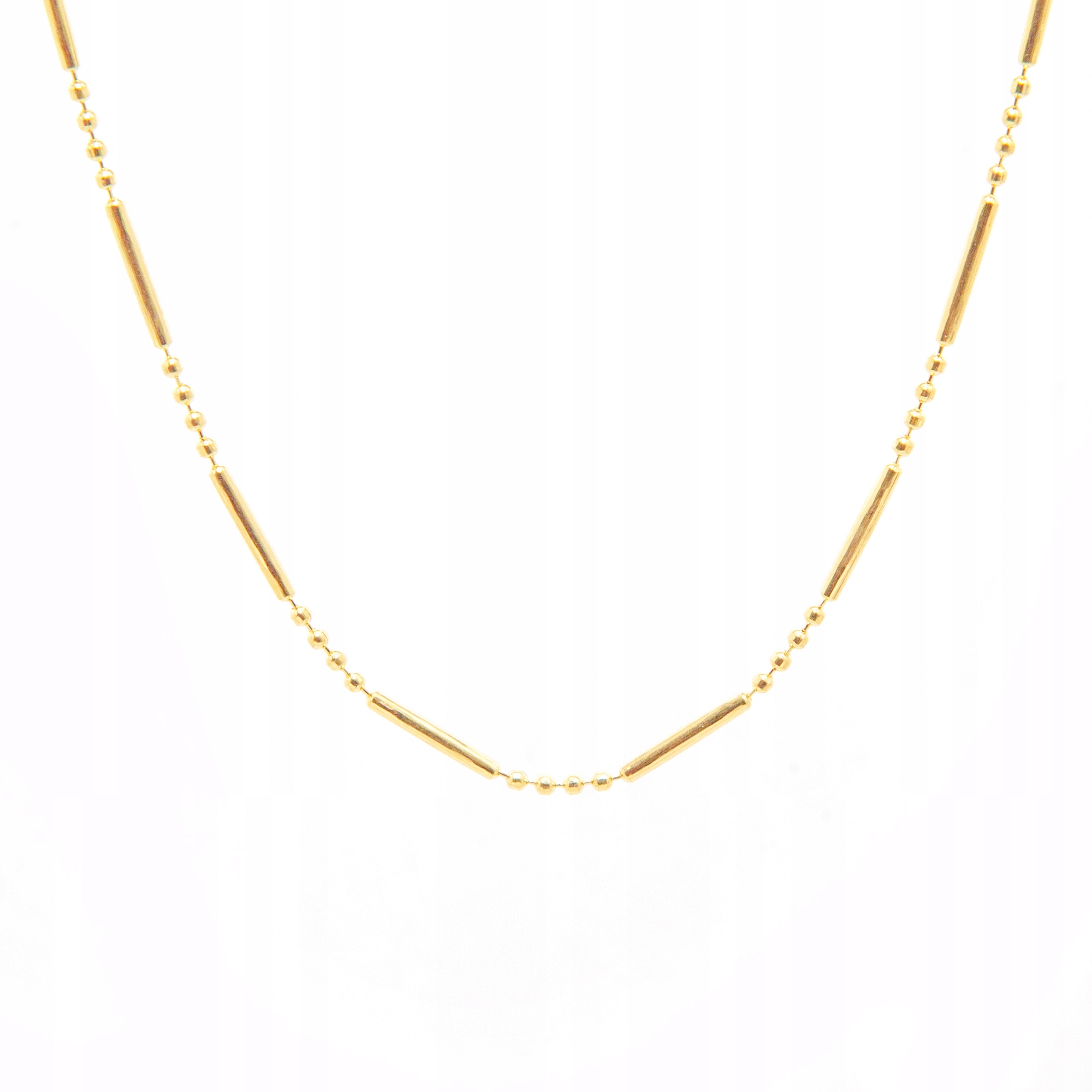 Zlatý řetízek 45 cm zlato 585 kuliček