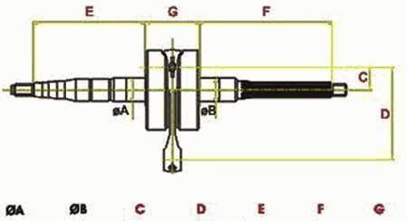 L2865A - КОЛЕНЧАТЫЙ ВАЛ 10 ММ TOP RACING HIGH-TECH MINARELLI CW