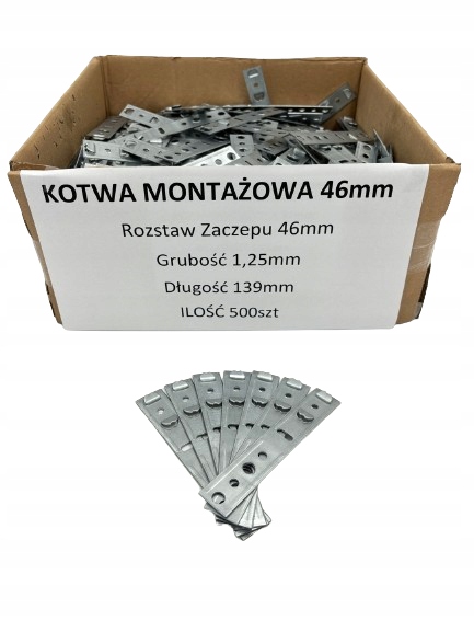 Kotva na montáž okien Decco Wital 46 mm 500ks