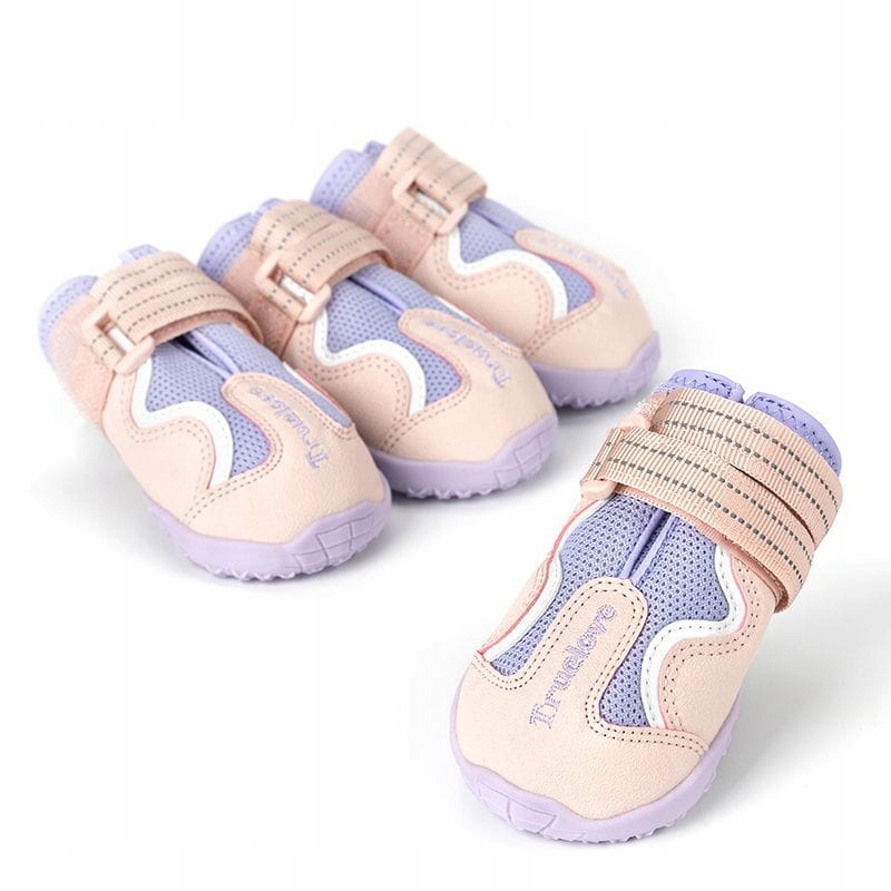Levně Prodyšné boty pro psa Boho Truelove 4ks levandulové velikost: 5(L)