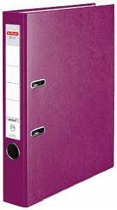 Segregator A4 Herlitz Q.file 5cm jagodowy