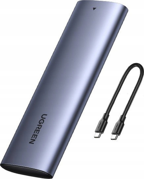 Kryt Disku M.2 Ugreen CM400 Usb 3.2 Usb 10 Gbps Kabel Usb-c 0,5 M Šedý