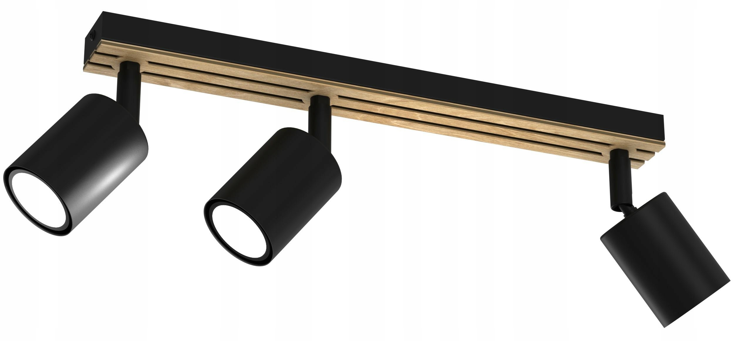 Stropná lampa Spot Terra Čierna Hnedá Pohyblivé Tienidlá Reflektor Lamely