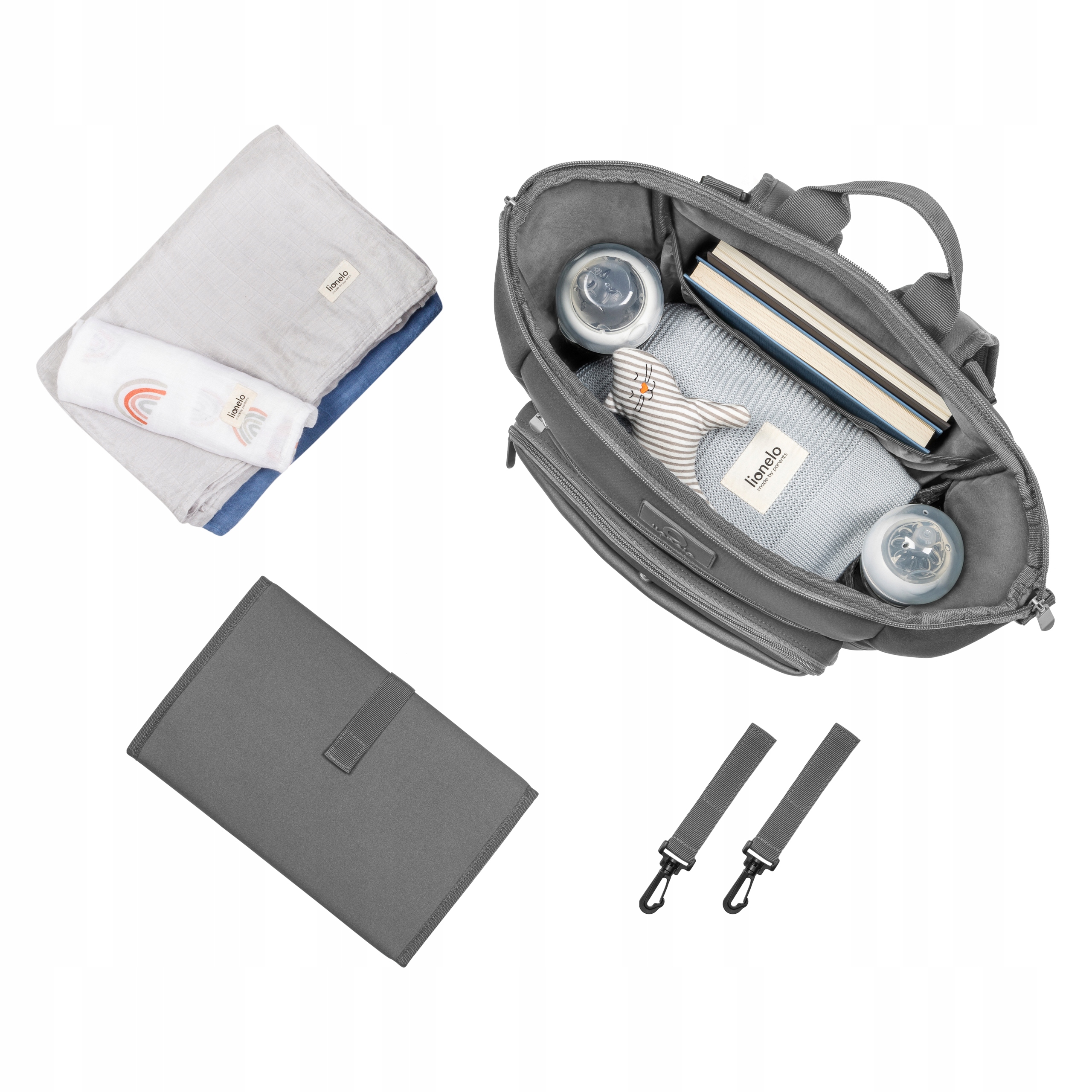 ORGANIZER TORBA PLECAK DO WÓZKA LIONELO CUBE DUŻA Marka Lionelo