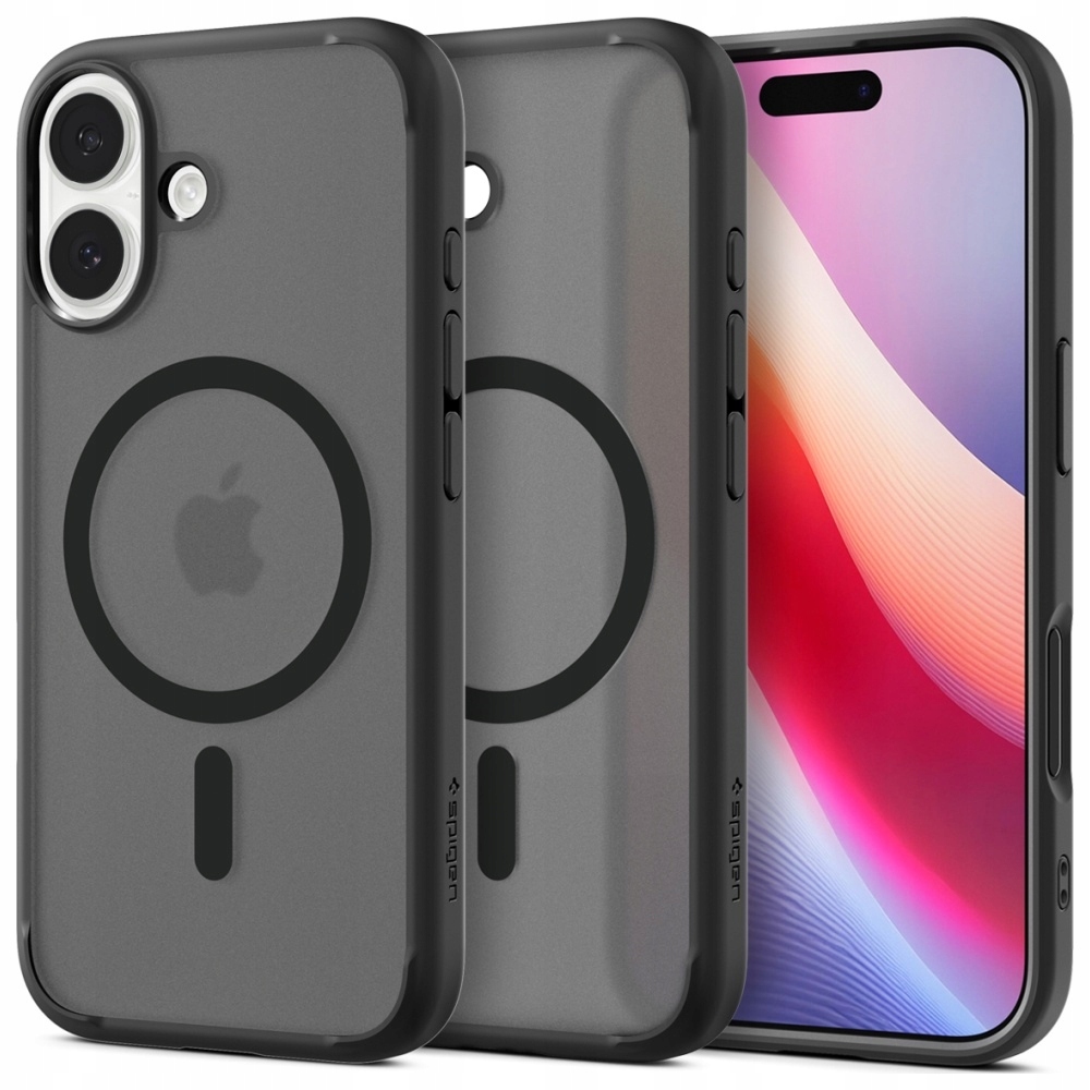 Pouzdro Spigen Ultra Hybrid Mag MagSafe pro iPhone 17 frost, černé