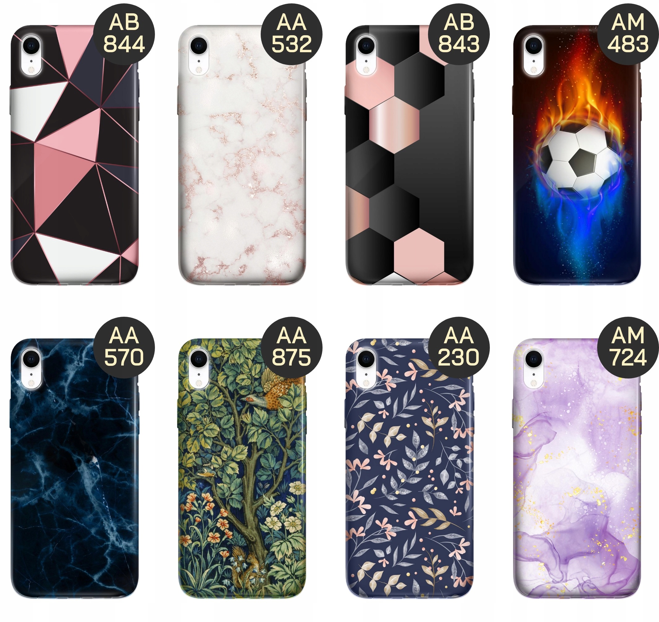 ETUI DO IPHONE XR WZORY TOP100 DESIGN Z NADRUKIEM ZE WZOREM OBUDOWA +SZKŁO Marka Hello Case