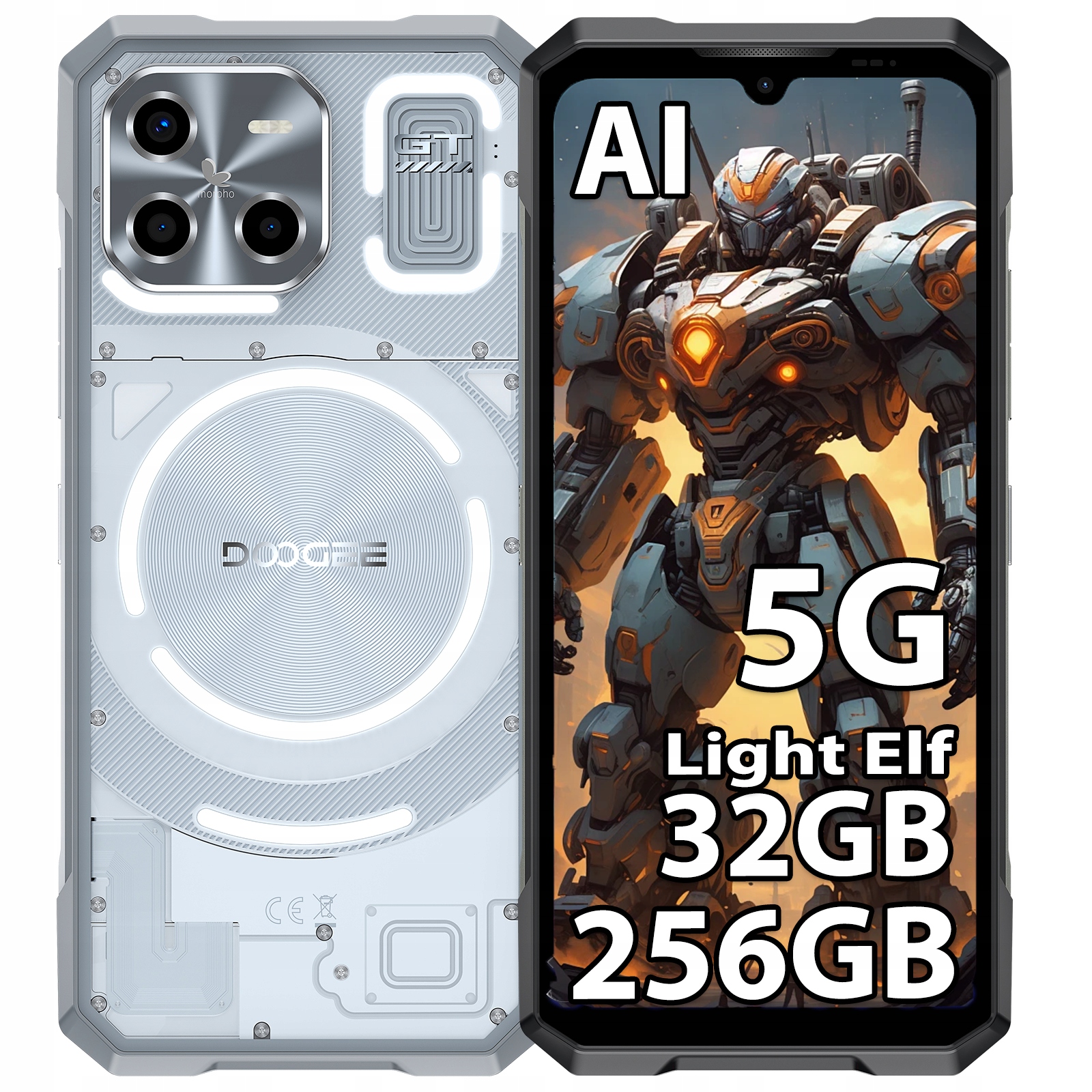 Smartphone Doogee Blade Gt 32/256GB 6,72" 120Hz černý Nfc 5G Lte IP69K