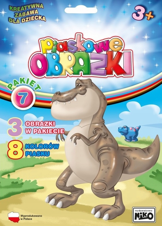 

Piaskowe Obrazki Dinozaury Malowanie Piaskiem