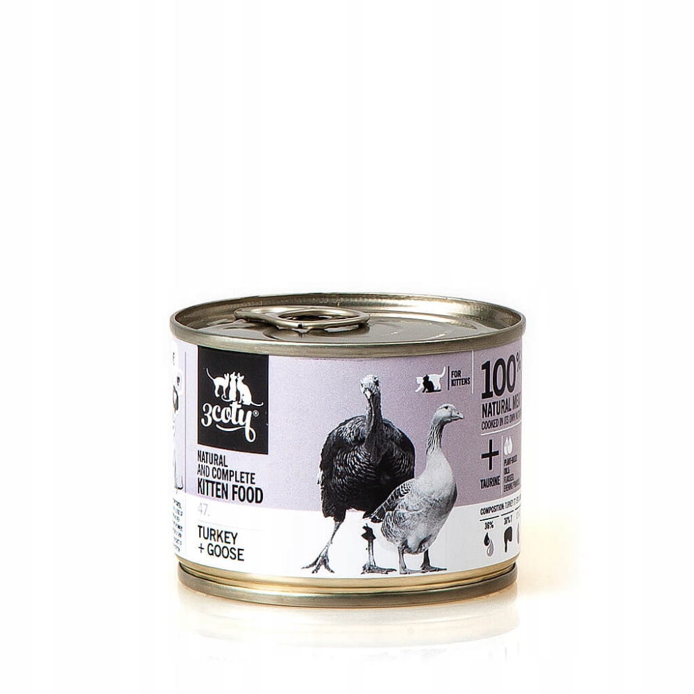 3Coty Krůta Husa pro Koťata 180g