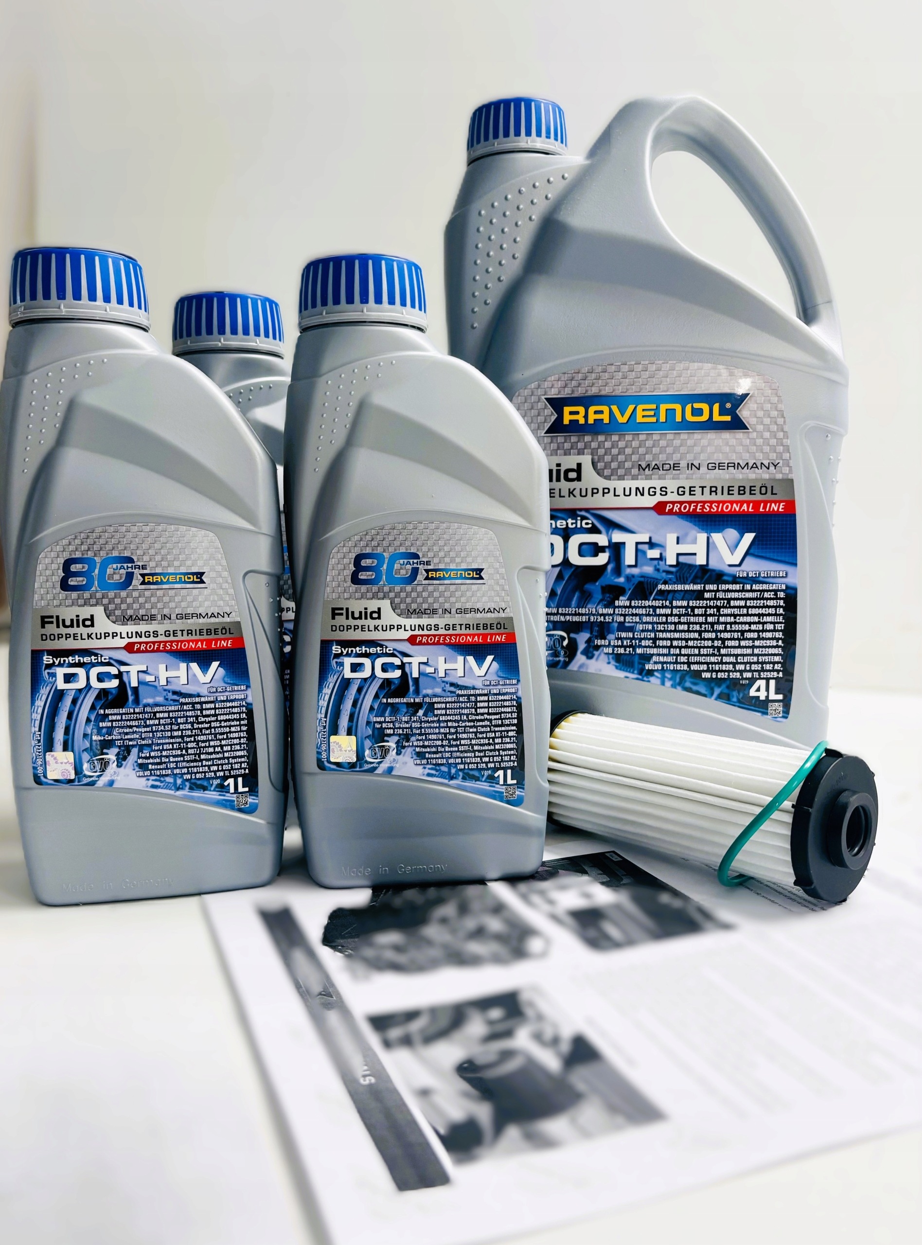 Sada na výmenu oleja Vw 0DD 0GC DQ381 Ravenol Návod