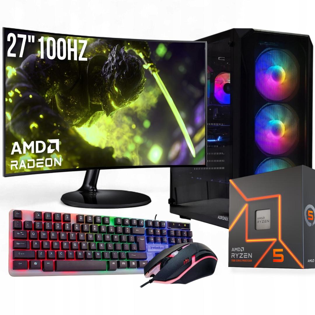 Herní Set R5 7600X/32GB/RX9060XT/1TB SSD/W11/27" 100Hz