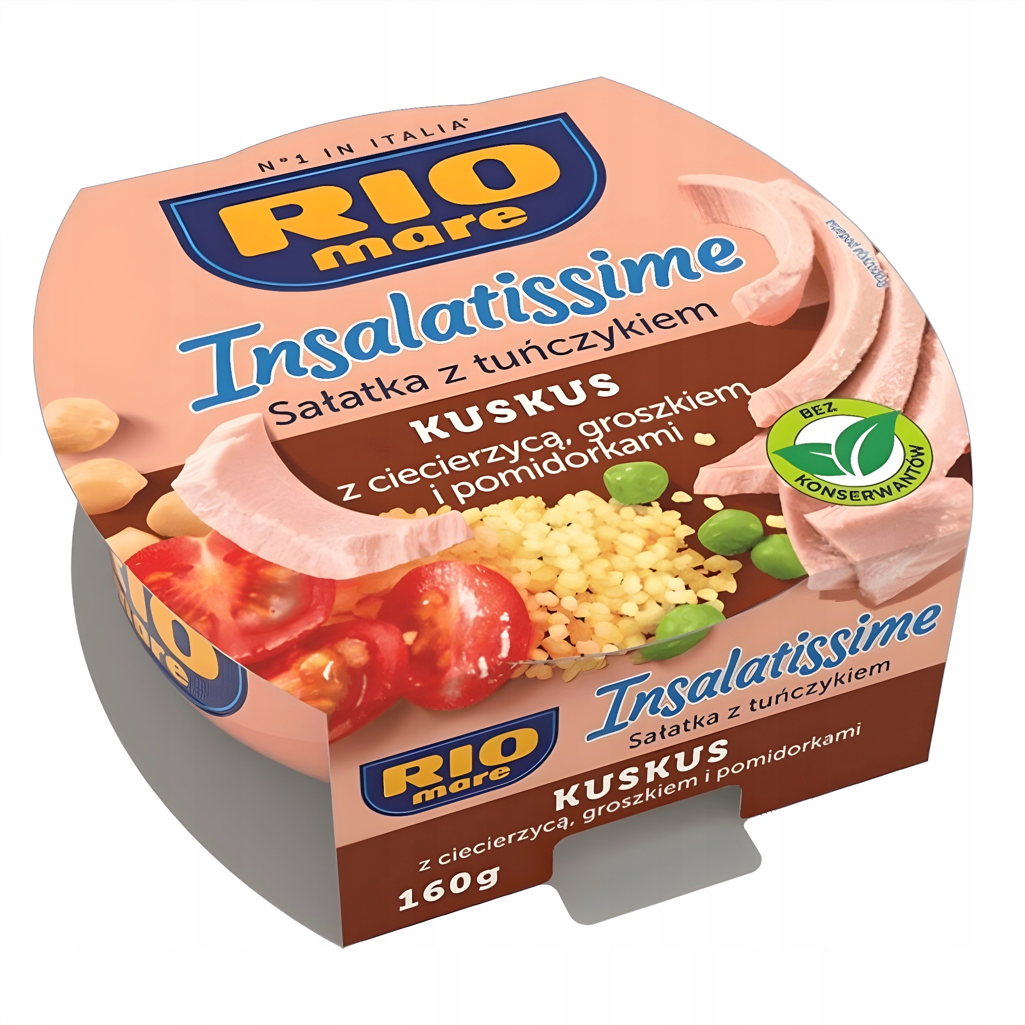 Gotowa Sałatka Tuńczyk Kuskus 18x160G Rio Mare Długi Termin