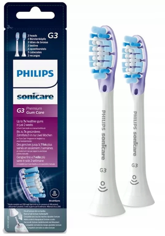 Philips Sonicare G3 Premium Replacement Heads 2 Pcs (HX9052)871010380563