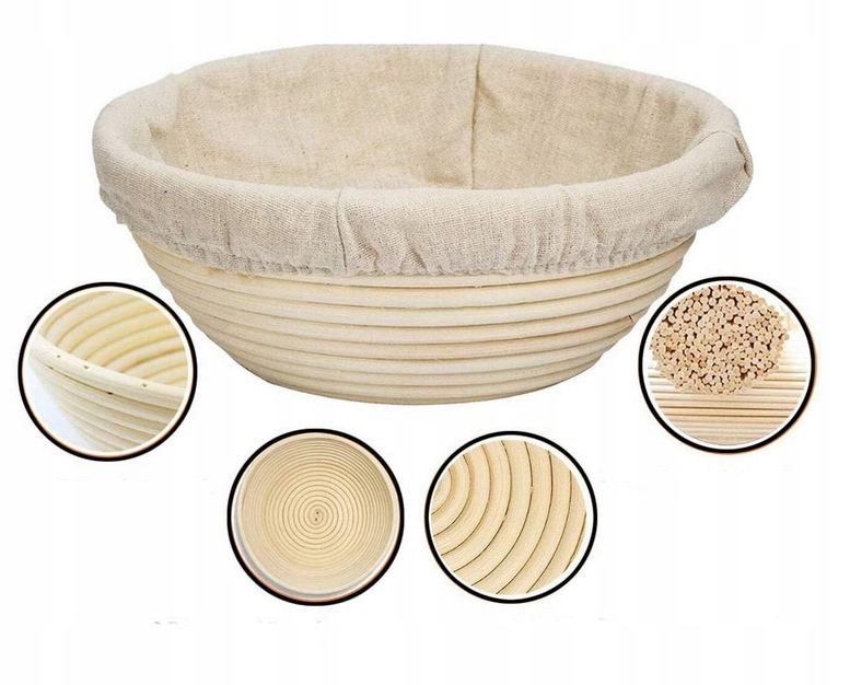 KOSZYK RATAN FORMA DO WYRASTANIA CHLEBA 23cm 2 szt Rodzaj forma do chleba
