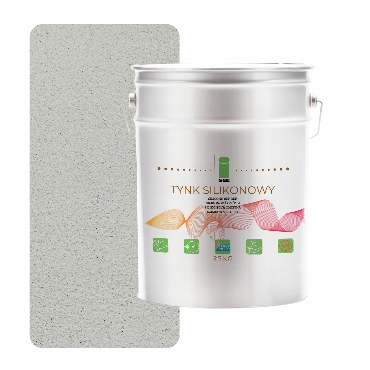 Silikónová Fasádna Omietka Vonkajšia Šedá Teplá 1.0 MM Prémiová 25 Kg
