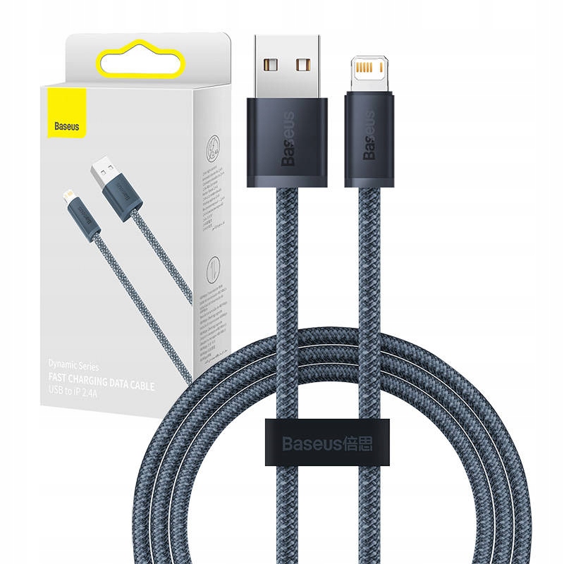 BASEUS MOCNY KABEL DO IPHONE PRZEWÓD USB TYP A LIGHTNING QUICK CHARGE 2M