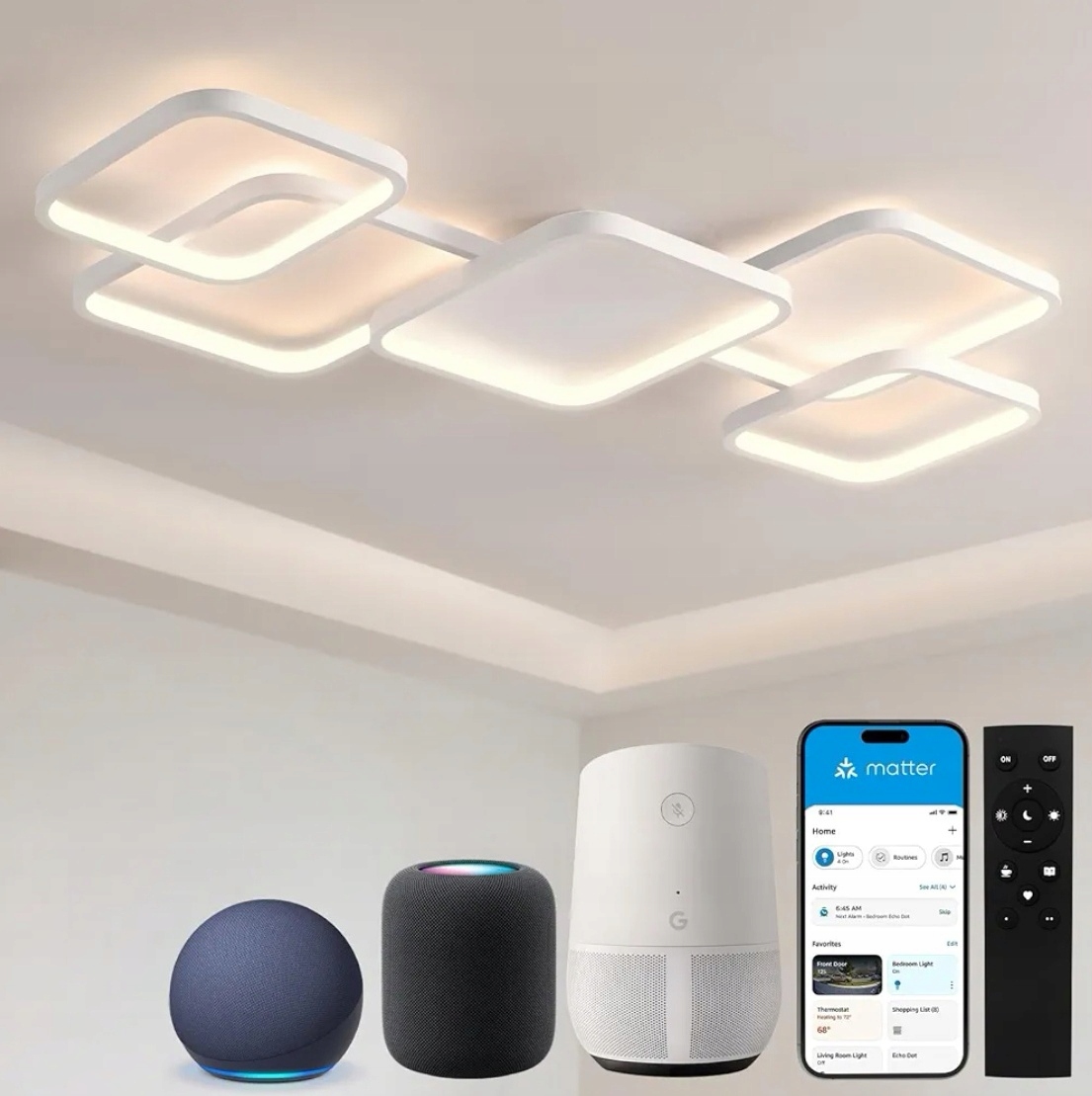 stropní svítidlo Led Bayht 88 × 45 × 5,5 cm