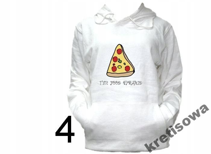 

Bluza Kaptur Dla Miłośników Pizzy Pizza Food
