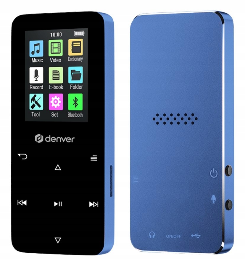 MP3 MP4 přehrávač s Bluetooth Denver MP-1830BU Modrý