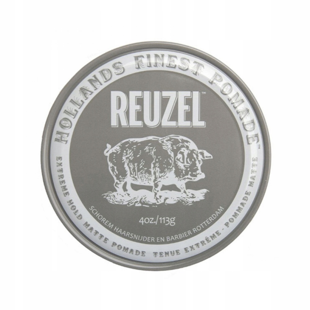 Pomada matowa do włosów Reuzel Extreme Hold Pomade Pig 113 g