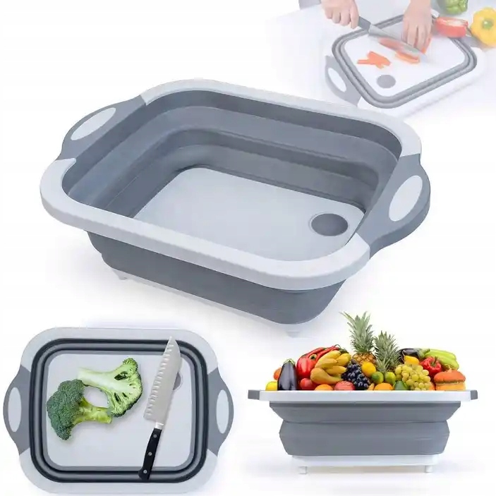 MISKA SKŁADANA SILIKONOWA DESKA DO KROJENIA DUŻA Materiał silikon