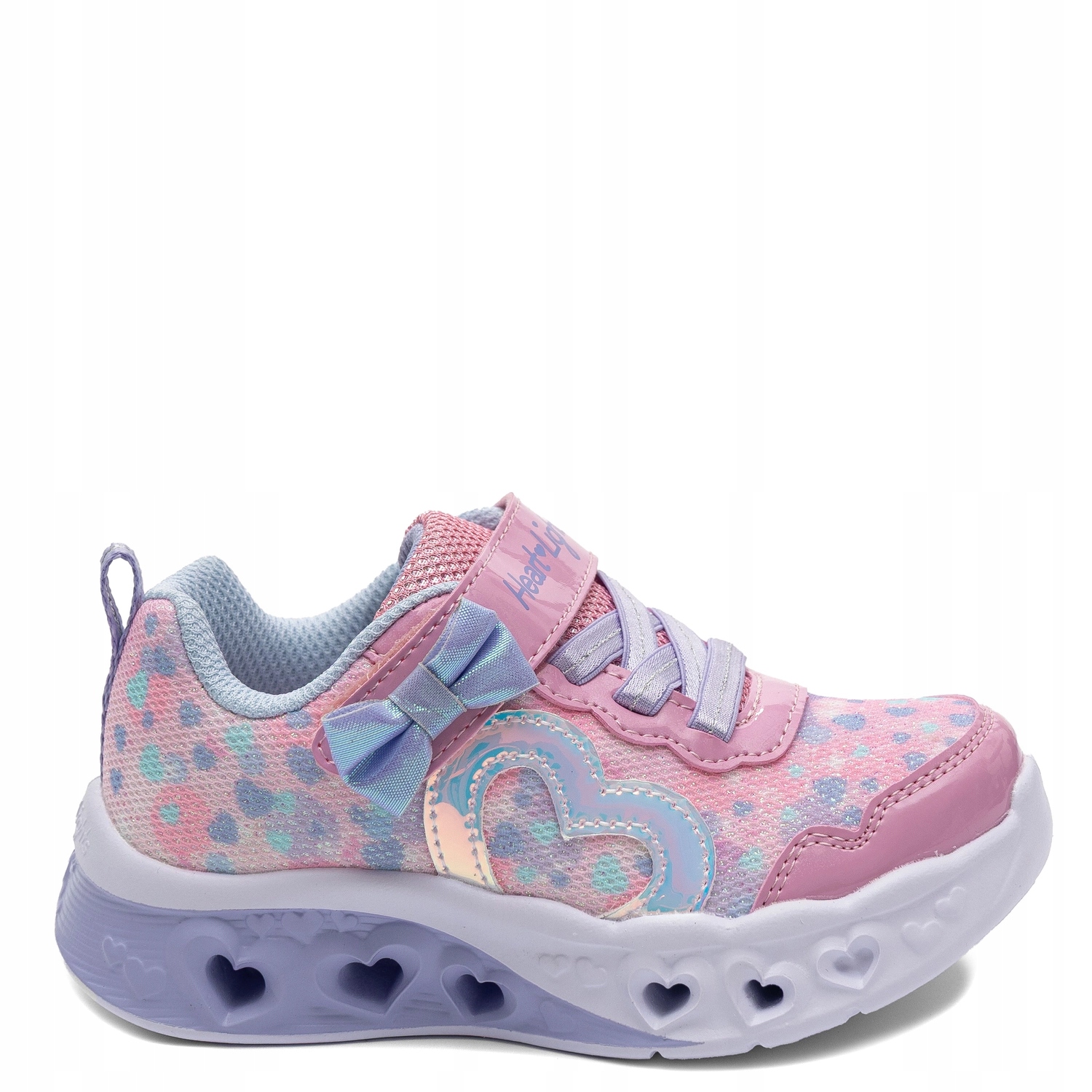 Skechers Sneakersy Dziewczęce Różowe W Serduszka 302691N-PKLV r.24