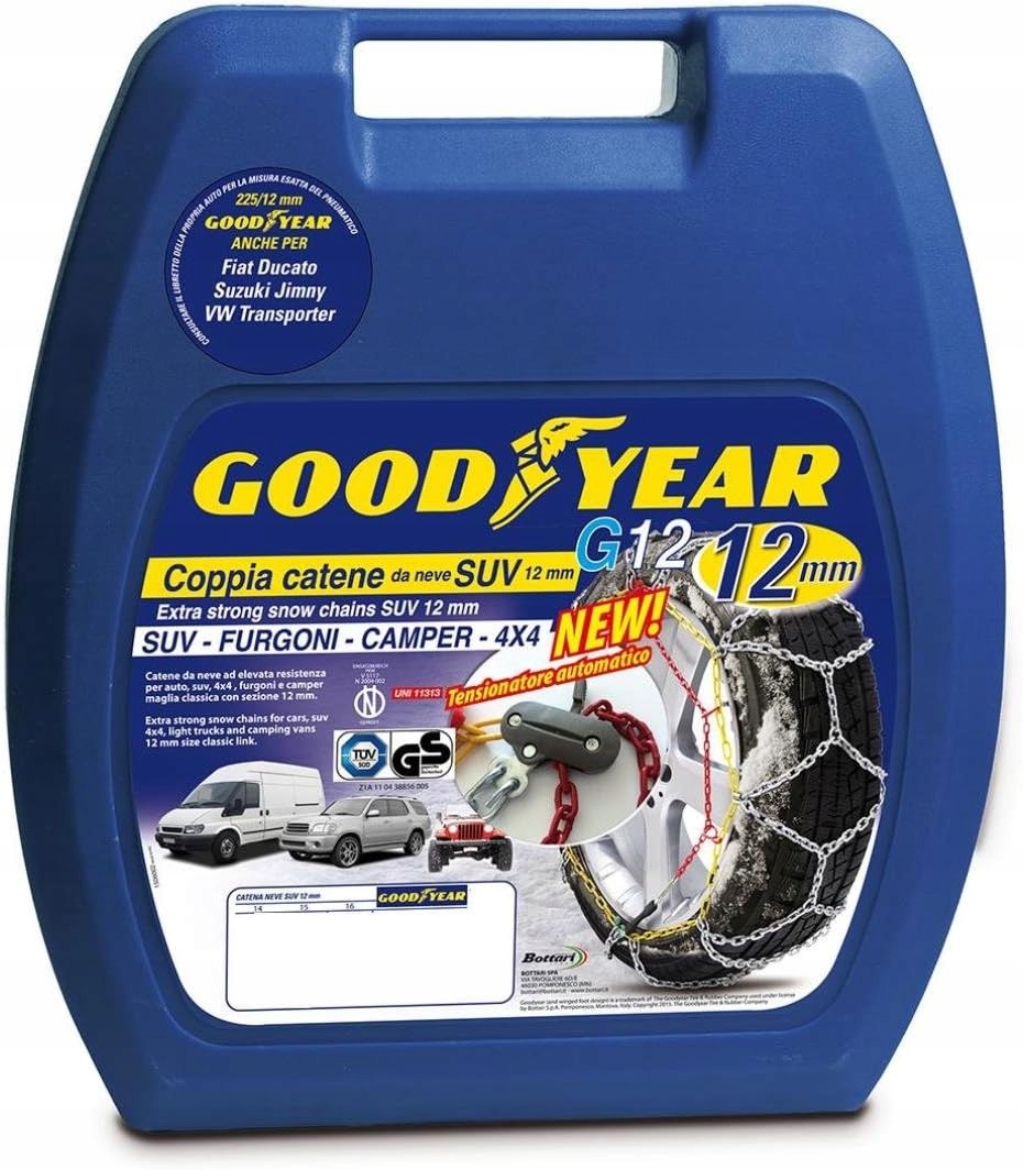Goodyear 77934, 12 mm snehové reťaze, veľkosť 240. Suv, dodávka, karavan
