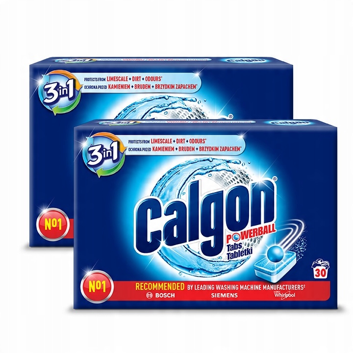 

Calgon Tabletki Ochronne do Pralek 3w1 30szt x2