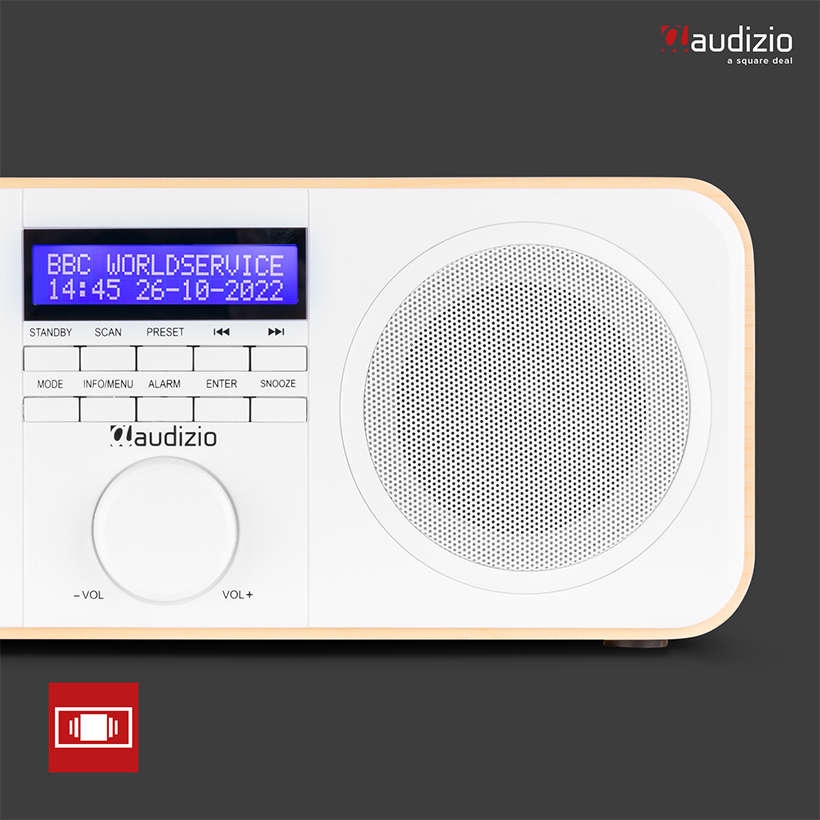 Radio Audizio domowe sieciowe FM DAB+ budzik Model Novara